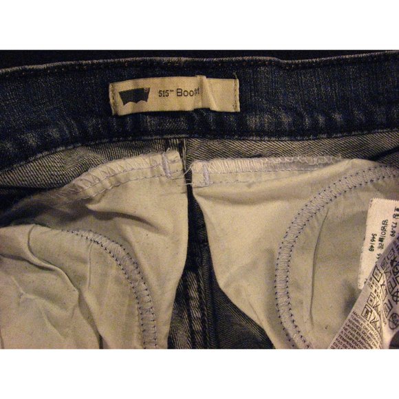 LEVIS 515 Womans CUTOFF JEAN SHORTS W 29 Blue Denim Red Tab Daisy Dukes - Picture 9 of 10